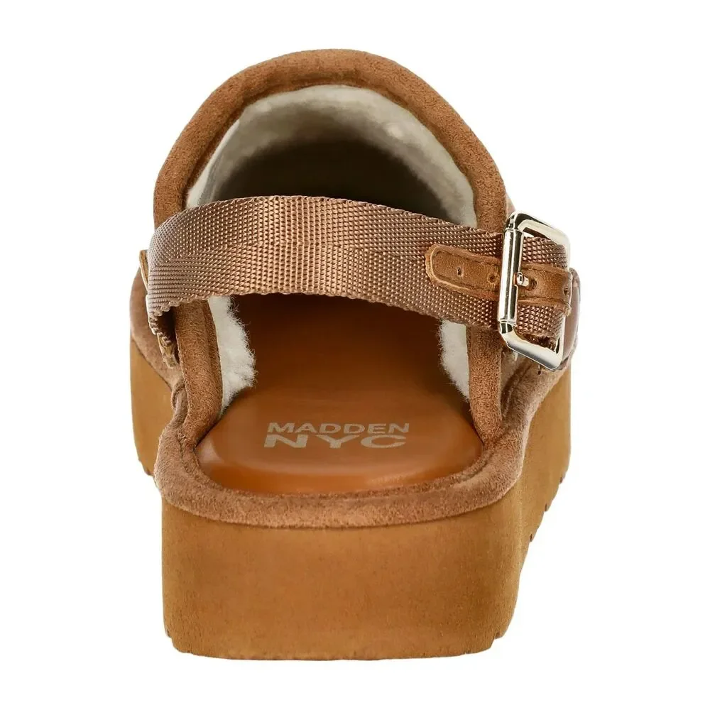 Madden NYC Youth Girls Platform Clog Faux Shearling Lining Size 4 NWT Chunky